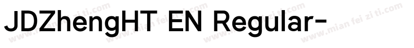 JDZhengHT EN Regular字体转换
